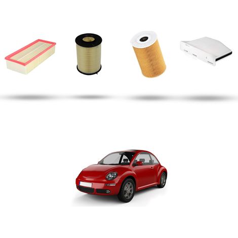 Kit tagliando 4 filtri compatibile con Vw New Beetle / Cabrio (5C) 1.6 TDI 77kw Dal 2011 (1/5)