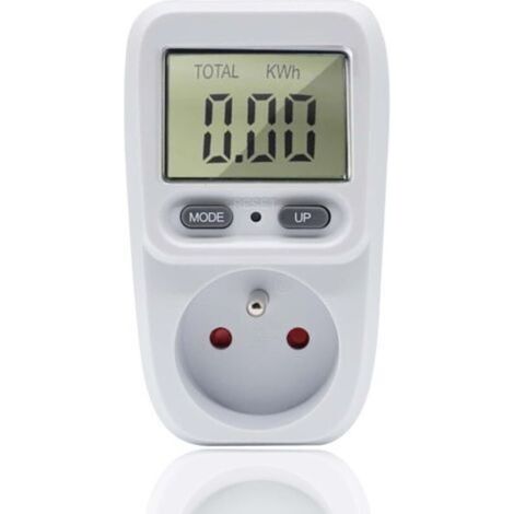 Wattmetre Prise, Mesure Consommation Electrique, Prise Compteurs D'énergie, Compteur Electrique Consommation Economiseur d Electricite 3680W 16A (1 Pack)