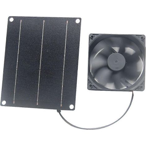 Monokristalline Silizium-Ladeplatine mit 120-mm-Lüfter (6 W) und Solarpanel-Lüfterset