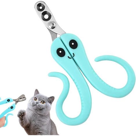 HOXILEELEO - 1 pc Coupe-Ongles Chat Tondeuse Portable Ciseaux Rasoir Toilettage Sûr Et Facile Coupe-Griffes Pince sécurisée à bord affûté (1/5)