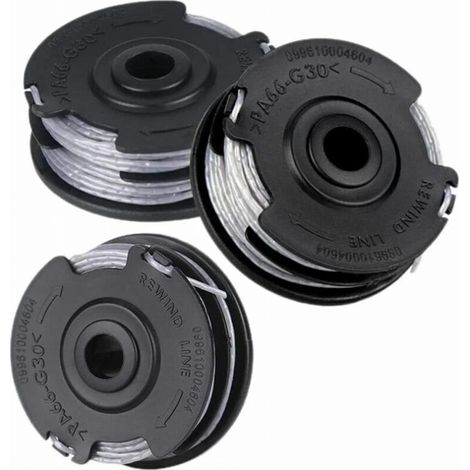 Kit de 3 bobines pour débroussailleuses Bosch Art 24 27 30 30-36 Li, 18 mètres x 1,65 mm (1/5)