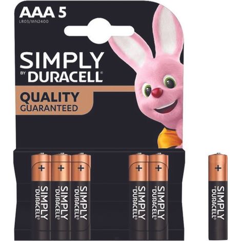 PILA SIMPLY MINISTILO AAA CONFEZIONE PZ.5 - 10 blister DURACELL