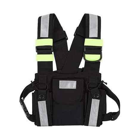 Gilet riflettente giallo applicabile TYT Kit gilet radio riflettente per walkie talkie