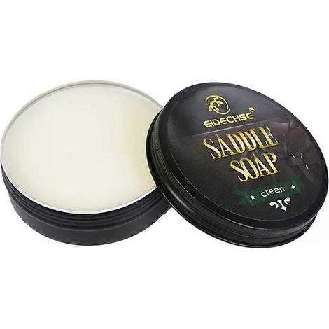 Savon de selle pour le nettoyage et l'entretien du cuir : idéal pour les canapés, vêtements et sacs en cuir. (1/5)