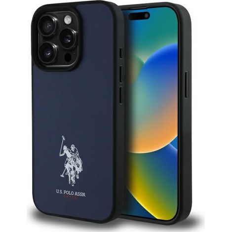 US Polo USHCP15XPGEV iPhone 15 Pro Max 6.7 Navy Leder bestickt DH Farbe (1/5)