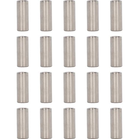 Lot de 20 écrous de raccordement en acier inoxydable M5, filetage femelle, pour connexion de tige ronde (1/5)