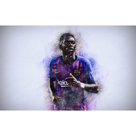 Papier peint panoramique Football - Joueur de Foot - 130 cm x 81 cm (1/2)