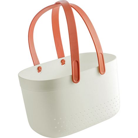Cestino portaoggetti in plastica di grande capacità per la doccia, organizer per il bagno, la casa e la camera da letto. (1/5)