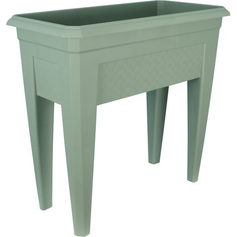 Bac sur pieds Petit Modèle L59,5cm - l33cm - H73,5cm - 42L - Vert argile - Fabrication Française - Livraison gratuite (1/2)