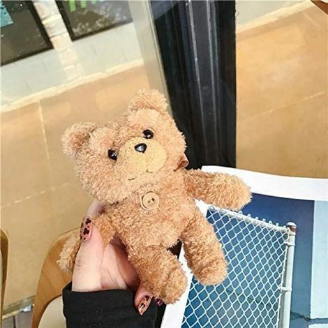 Étui de protection compatible avec les AirPods Pro d'Apple, motif ours en peluche mignon en 3D, résistant aux chocs, aux chutes et à la poussière (troisième génération). (1/5)