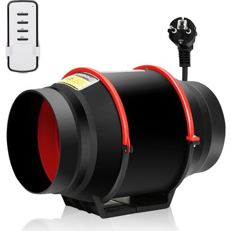 SWANEW Estrattore da condotto 150 mm, estrattore d'aria silenzioso, ventilatore, regolatore di velocità variabile del motore (1/5)