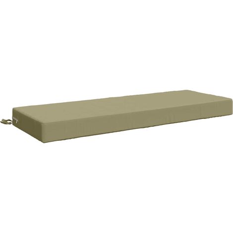 Coussin d'assise d'extérieur 100 % polyester Vert clair (1/5)
