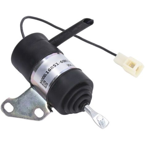 Solénoïde d'arrêt de carburant 12V – Remplacement pour Kubota BX2230D RTV900R RTV900T B7410D BX1500D – Coque en fer robuste - BX1800D (1/5)