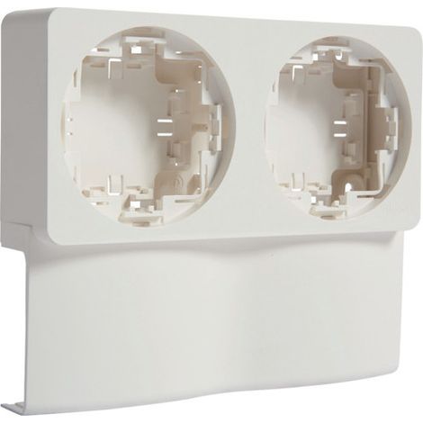 Support double appareillage saillie ateha pour ATA20x50 Pure - HAGER ATA205929016