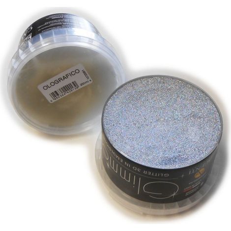 Glitter da 250ml in gel per pittura, colori olografico