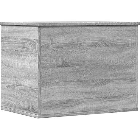 Maison Exclusive - Caja de almacenaje madera de ingeniería gris S