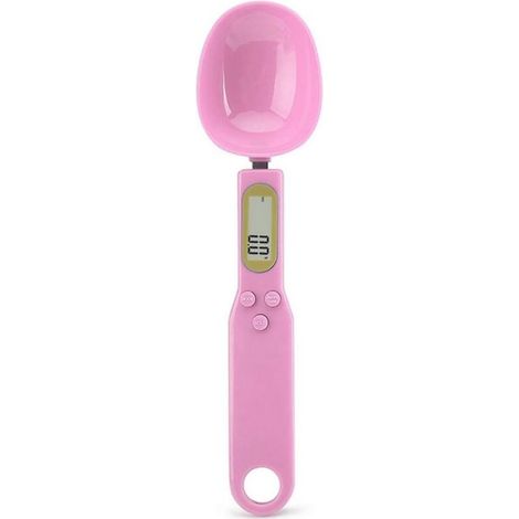 Tragbare digitale Küchenwaage mit LCD-Bildschirm – 500 g Kapazität, 0,1 g Genauigkeit (rosa) (1/4)