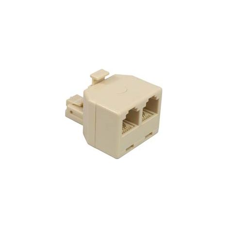 ADATTATORE DA SPINA MODULARE 6/4 A 2 PRESE MODULARI 6/4 - 5 pezzi