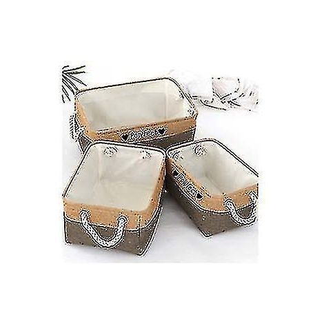 Panier de rangement personnalisé pour jouets et vêtements d'animaux - Nom personnalisé pour chien - Di-M 36x26x16cm (1 pièce) - Noir-café (1/5)