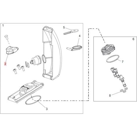 FAAC 7290445 Manopola Di Sblocco Per Motore 400 422 S450H ’05 Ricambio (1/3)