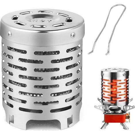 Chauffage Gaz Camping, Chauffage pour Réchaud à Gaz Adaptateur Chauffage pour Rechaud Camping gaz Portable pour Réchaud de camping pour Les Activités en Plein Air réchaud de Tente (1/5)