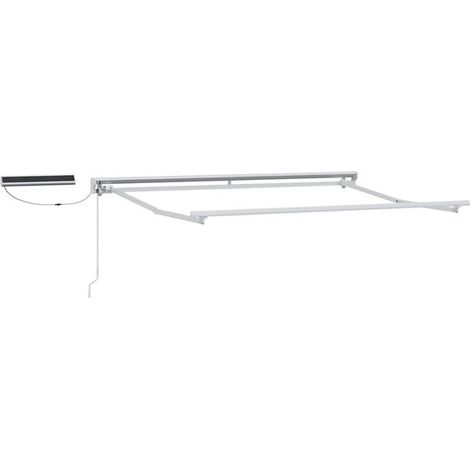 Tringle à rideaux télescopique électrique en acier blanc 2,5 x 2 mètres (1/5)