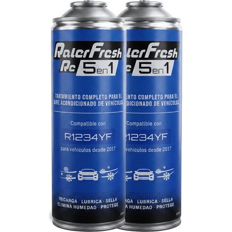 Pack gas refrigerante 2 botellas Ralerfresh RC R1234YF 5en1 500ml