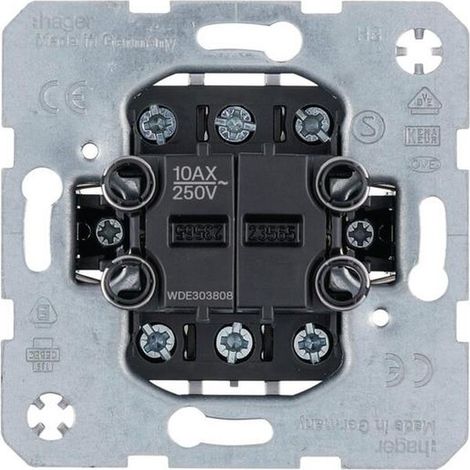Hager DOPPEL-WECHSELSCHALTER UP 10 A (WDE303808)