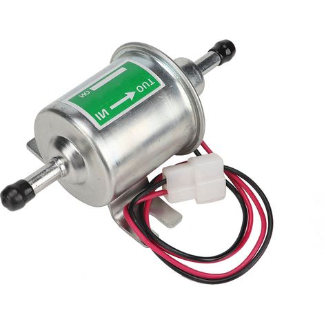 Pompe à carburant électrique 24V universelle pour voiture bateau, avec filtre en ligne, essence diesel, remplacement argent (1/4)