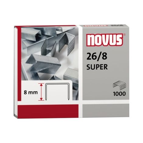 NOVUS Heftklammer 040-0199 26/8 verzinkt 1.000 St./Pack. (1/2)