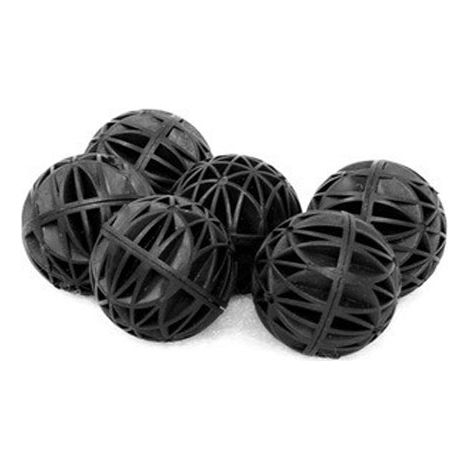 Boules Biologiques 18 mm Noir - 100 pièces en Plastique Écologique pour Filtre Aquarium (1/2)