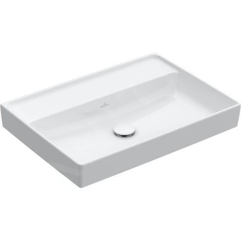 Vasque VB Collaro 650x470mm Rectangulaire sans rebord blanc Alpin CeramicPlus (1/4)