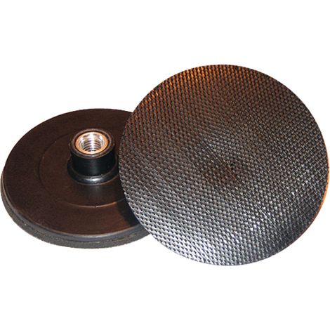 Placa de soporte con montaje de velcro a la derecha de 125 mm x M14