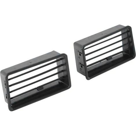 1 paire. Couleur : Noir. Matériau : ABS. Grille d'aération inférieure pour moto, fenêtre de climatisation, fenêtre de ventilation, carénage inférieur.  -DECOWOOD