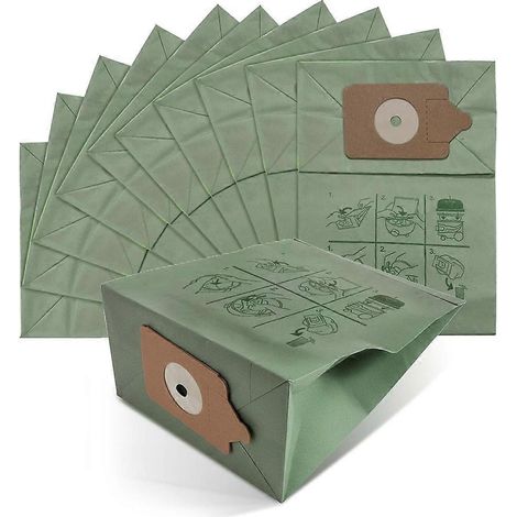 Lot de 10 sacs à poussière haute filtration pour aspirateurs Numatic Henry et Hetty, pour poils d'animaux et nettoyage quotidien. (1/5)