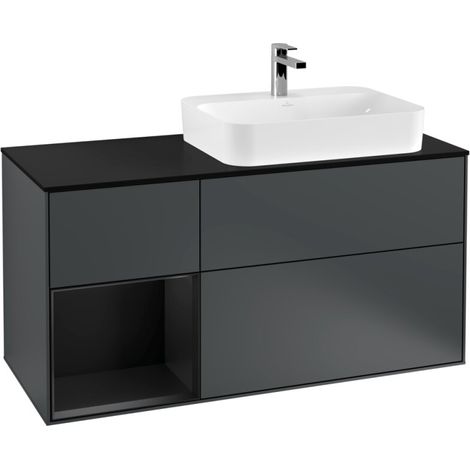 Villeroy & Boch F392PDHG meuble sous-lavabo Finion F39 (1/2)