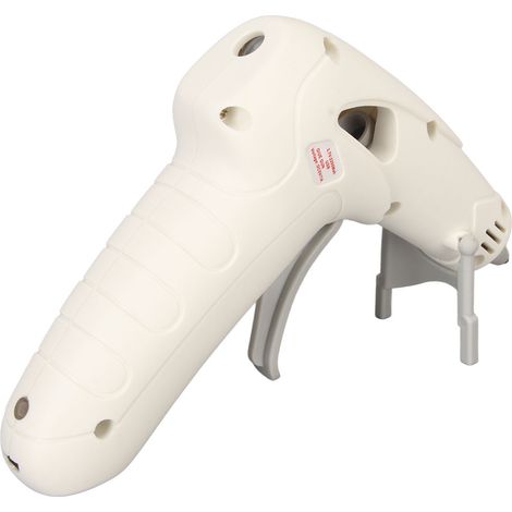 Pistolet à colle chaude 10W avec 30 bâtons de colle, support pliable, préchauffage rapide, outil de bricolage pour projets créatifs, blanc (1/5)