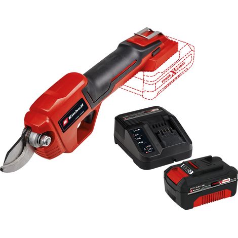 Einhell – Sécateur sans fil 18V – Coupe jusqu'à 28 mm – Lames de bypass pour coupe nette – Poignée ergonomique avec Softgrip