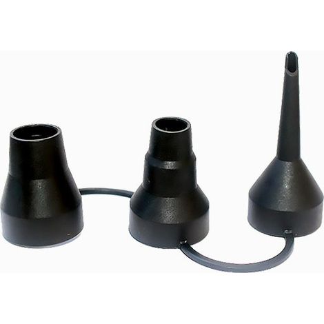 Pompe de gonflage de voiture électrique extérieure, accessoires de cartouche d'air de lit de coussin d'air de bec 3 en 1 (1/4)