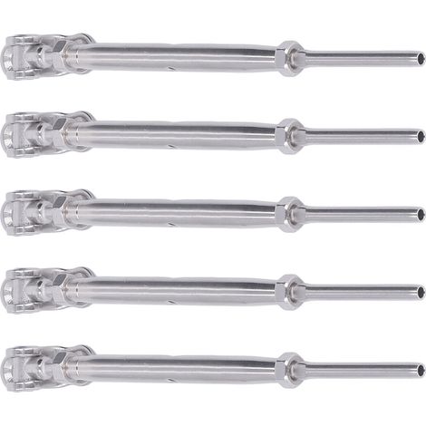 Satz mit 5 1/8-Zoll-Edelstahl-Gewindeösen, hochpräzise für Kabelgeländer, Marine-Set (1/5)