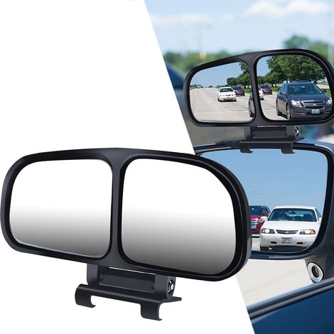 Miroir D'angle mort pour rétroviseur - Vision Large Et Haute Définition, Sans Poinçonnage, Élimine Les Angles Morts pour voiture (Double lentille - gauche) (1/5)