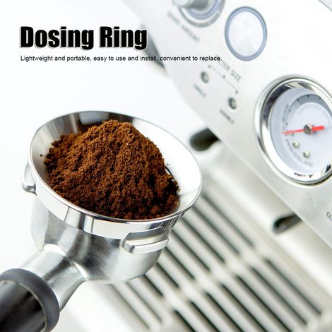 58-mm-Dosierring aus Edelstahl, Dosiertrichter für Kaffeepulver, Präzisionszubehör für Espressomaschinen und Filterhalter (1/5)