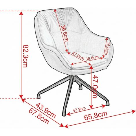 Fauteuil de bureau en simili cuir avec accoudoirs et assise ergonomique, design minimaliste (1/5)