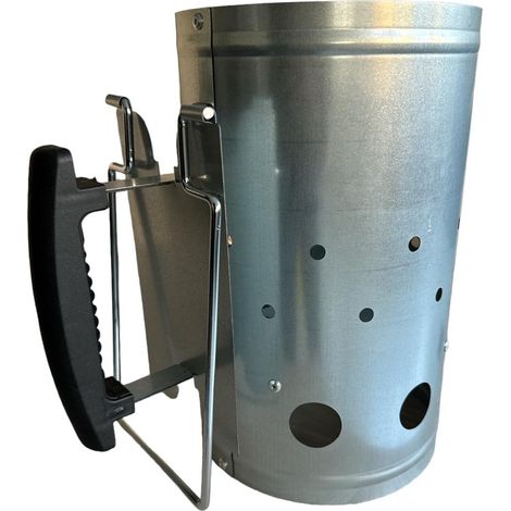 Starter Accendifuoco per Barbecue Accendi Carbone 17X27,5H cm Doppia maniglia (1/5)
