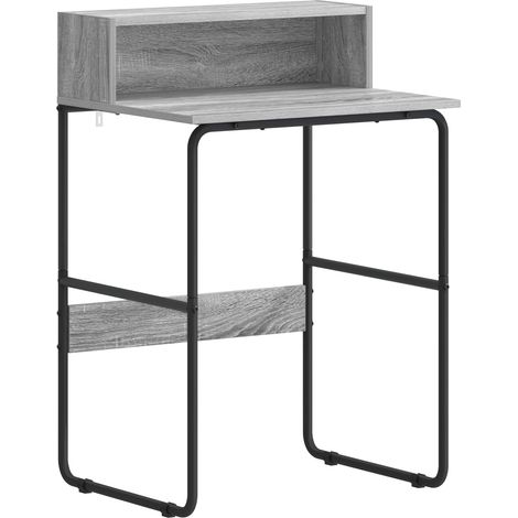 Desk with Storage Grey Sonoma 60 x 50 x 91 cm vidaXL (1/5)