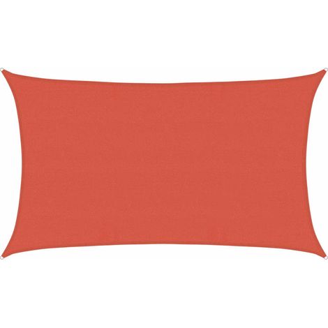 vidaXL Toldo de vela HDPE terracota 160 g/m² 5x8 m (1/2)