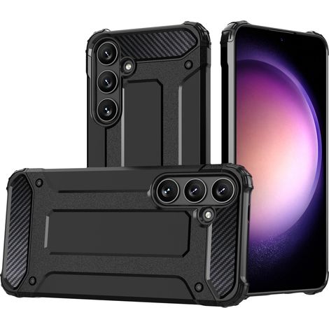 Gepanzertes Gehäuse für Samsung Galaxy S25+ Hybrid Armor - Schwarz