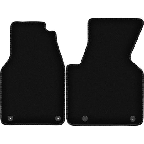 Alfombrillas de terciopelo negro BASIC para furgoneta Volkswagen Transporter T4 Multivan (1993-2001) (1/5)