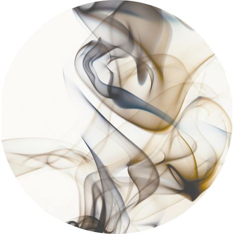Papier peint intissé auto-adhésif rond  Thème Fumée - 140 x 140 cm (1/5)
