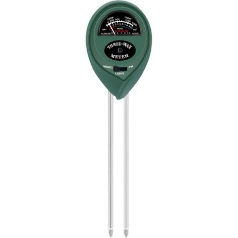 [JAMAIS UTILISÉ]MS01 pH-mètre du sol(vert), 3 en 1 testeur d'humidité du sol/lumière/PH Kits d'outils de jardin pour jardin pelouse ferme (1/4)